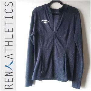 REN ATHLETICS ZIP HOODIE - GRAY & BLACK